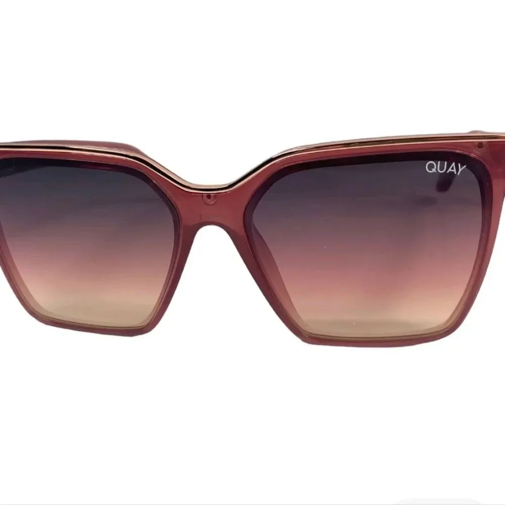 Quay Australia‎ Level Up Square Sunglasses- Chocolate
